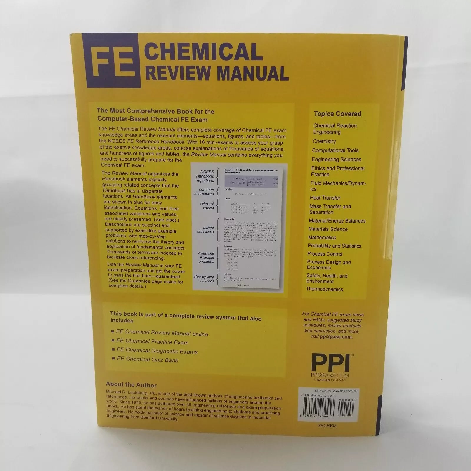 PPI FE Chemical Review Manual – Comprehensive Review Guide for the NCEES FE Chemical Exam First Edition